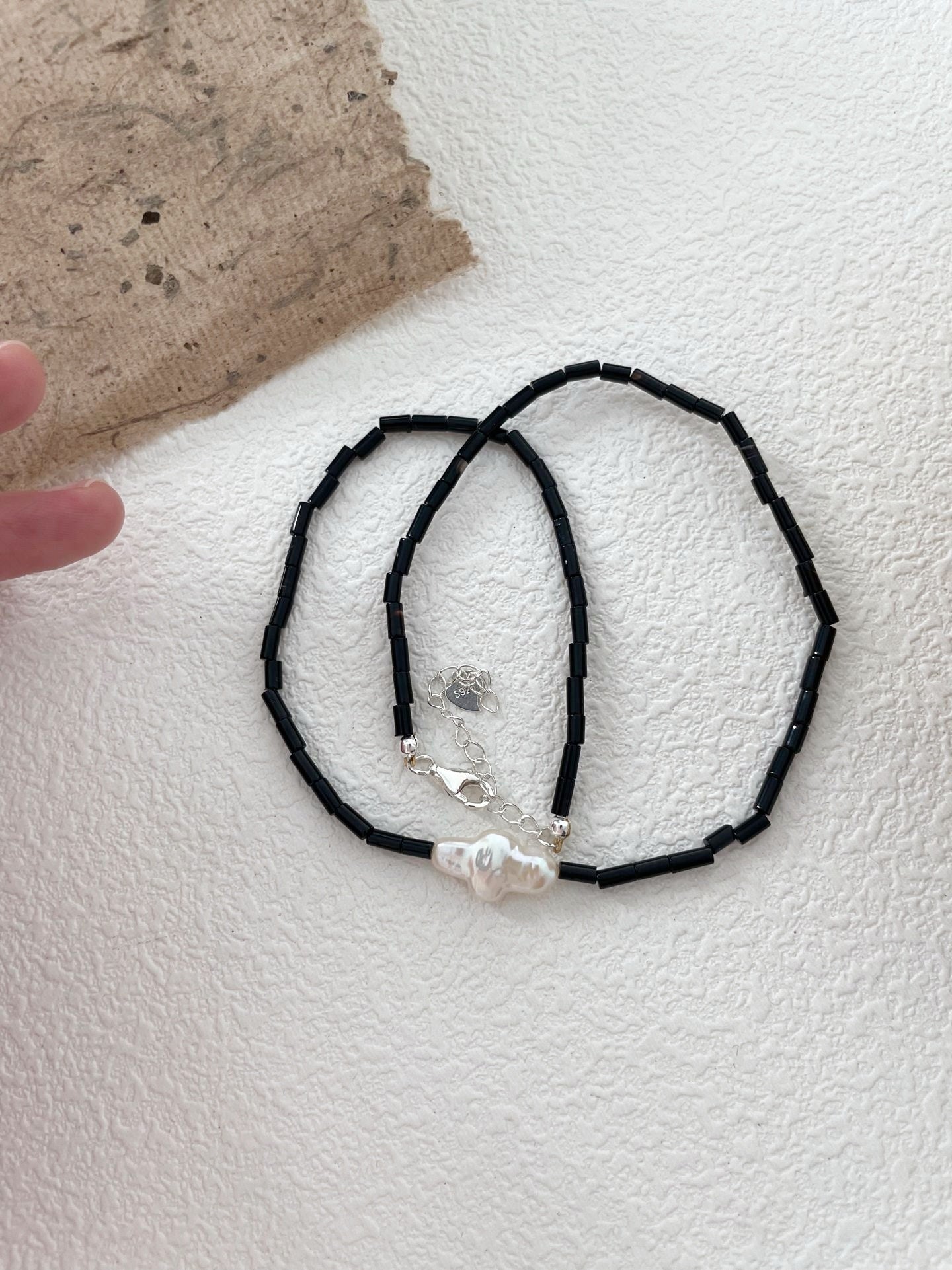 Choker with baroque cross