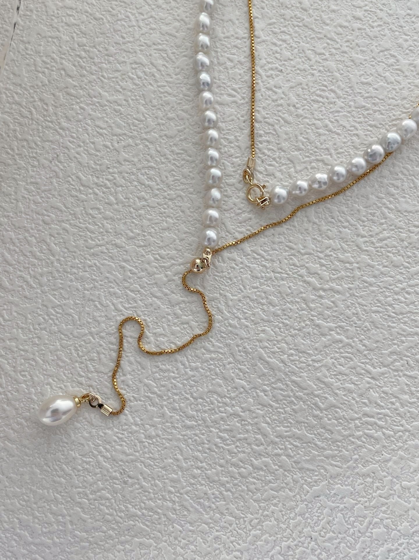 Collier con perla a goccia