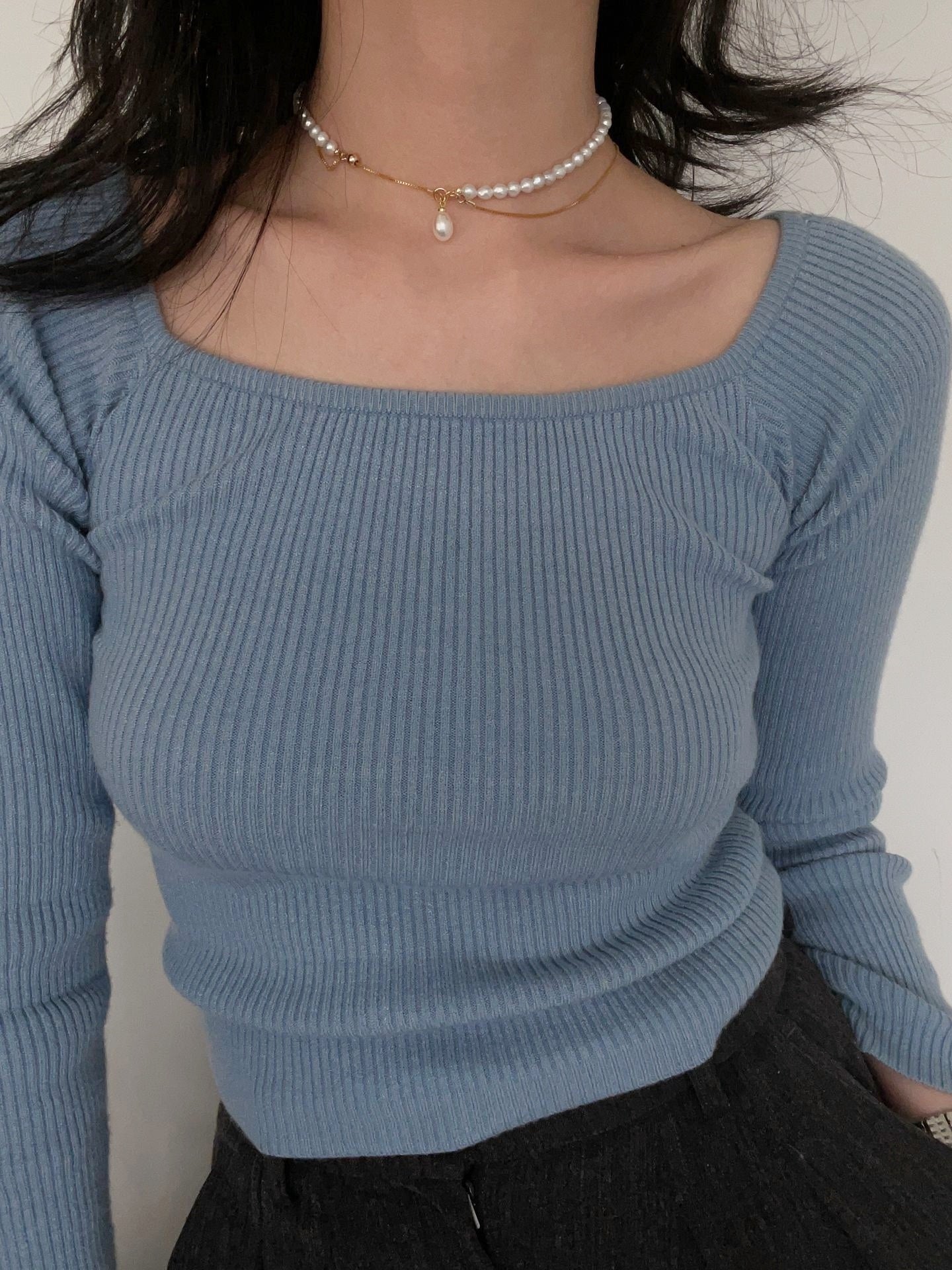 Collier con perla a goccia