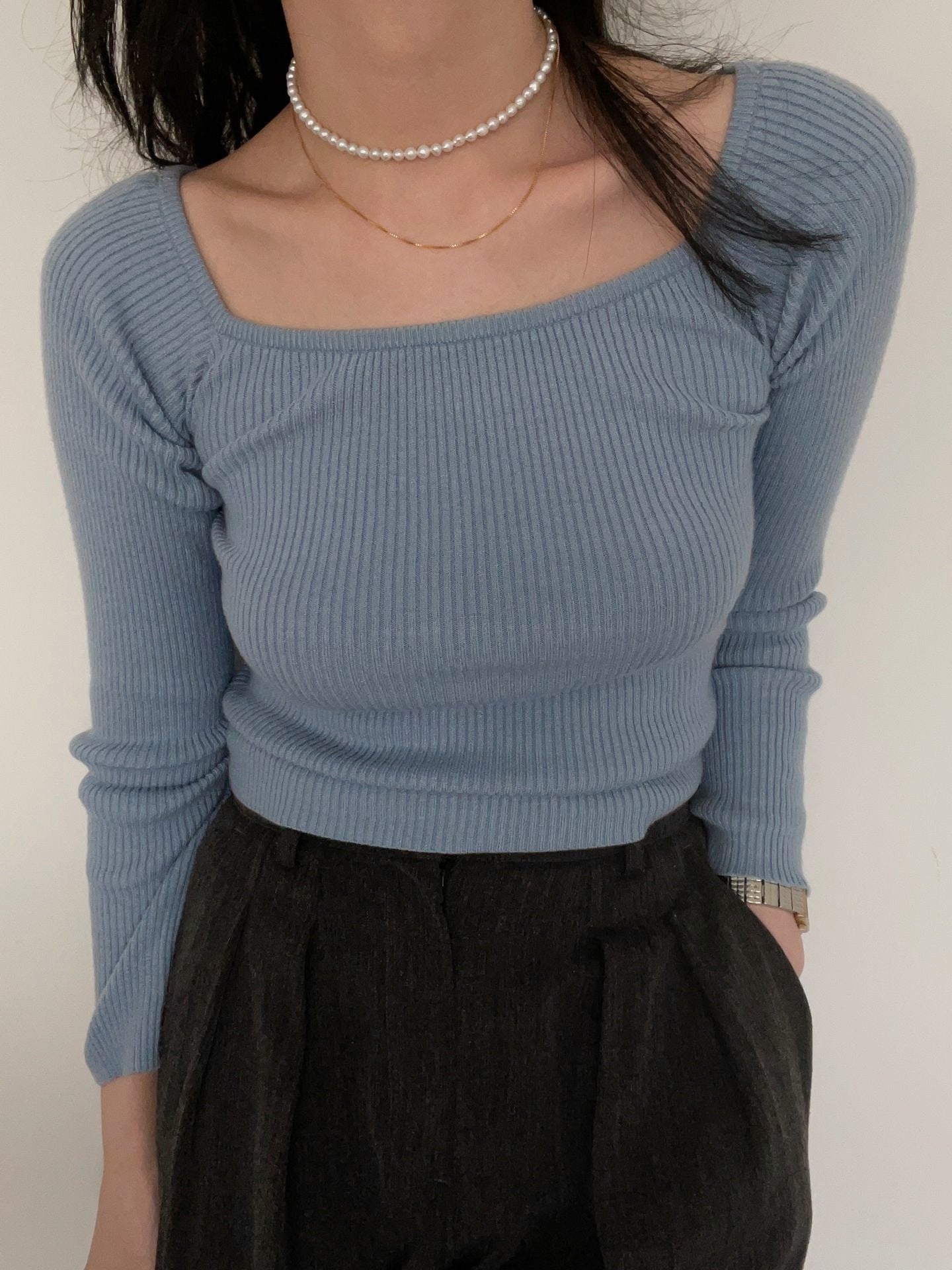 Collier con perla a goccia