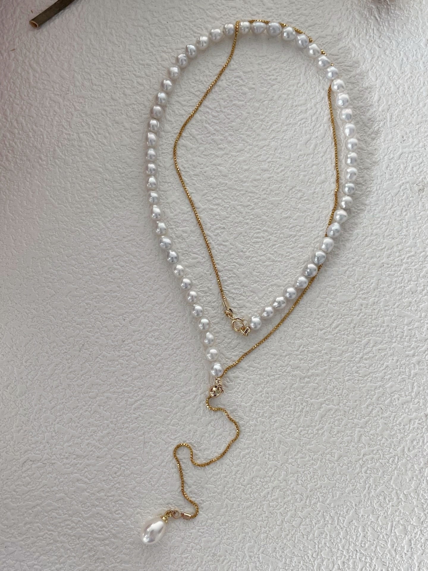 Collier con perla a goccia