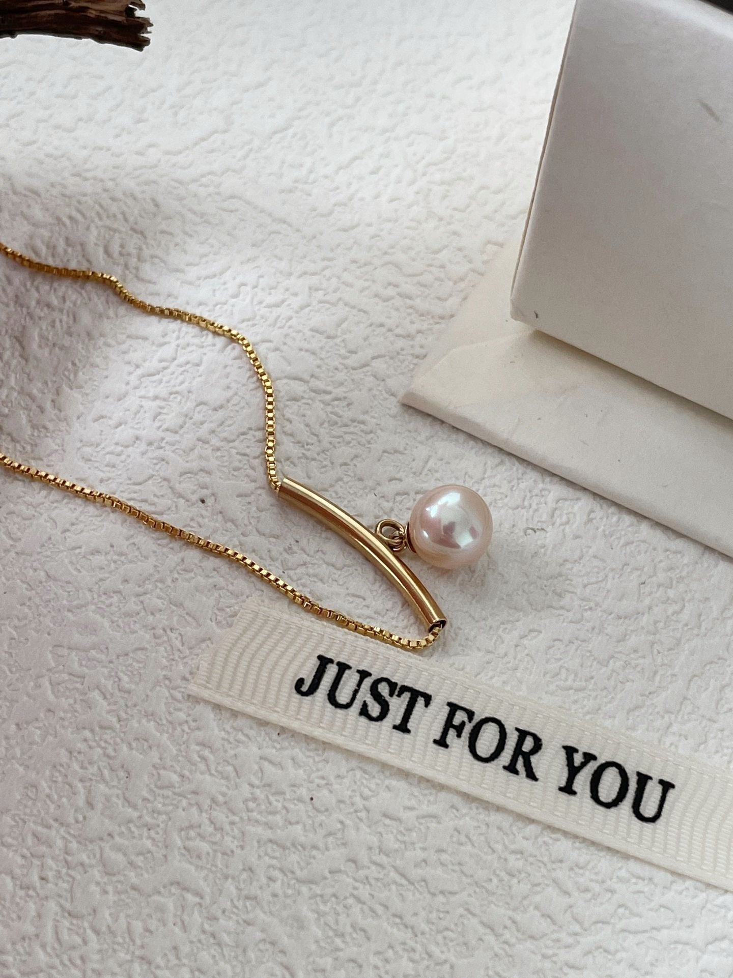 Collier oro con perla a goccia