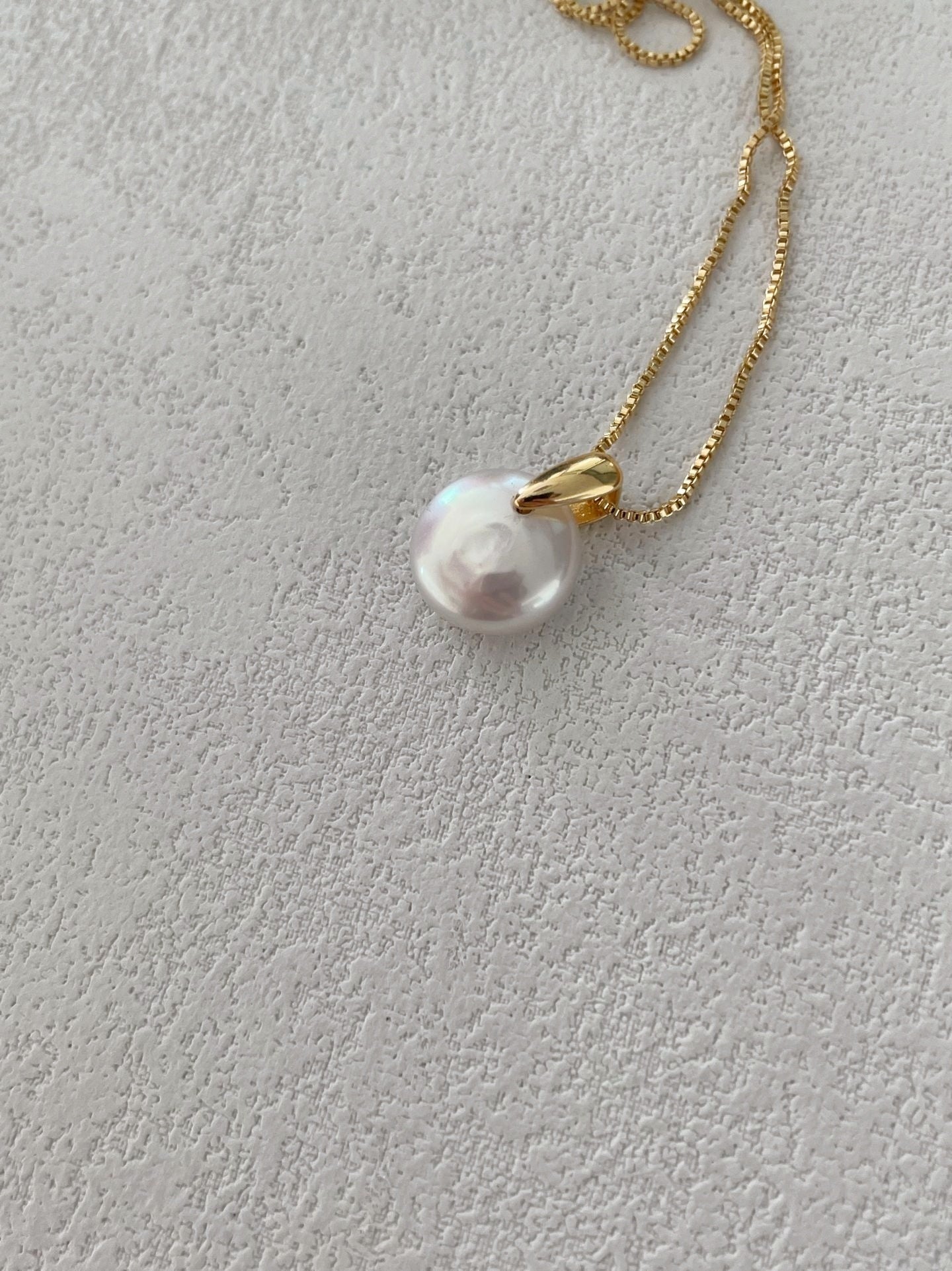 Girocollo d'oro con perla Mabe