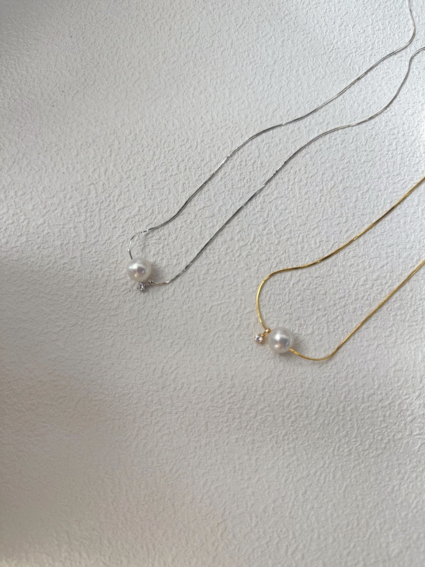 Collana in oro con perle Akoya d'acqua di mare