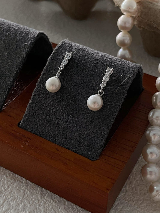 Orecchini con diamanti perle Edison
