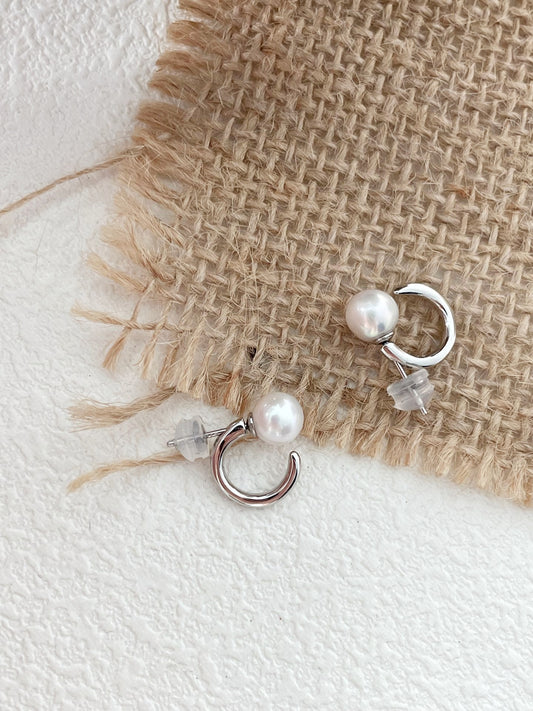 Orecchini in argento e perle Edison
