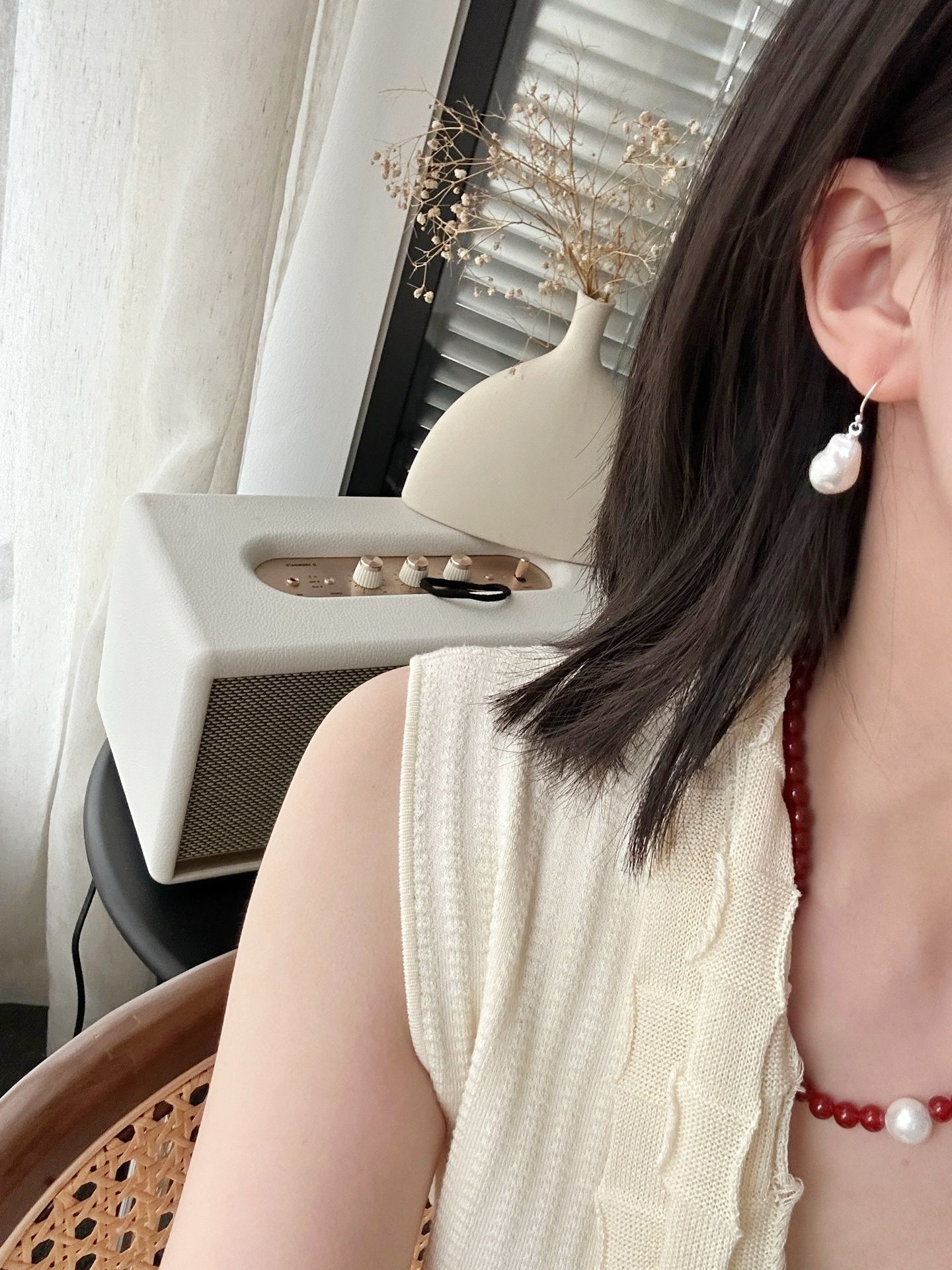 Orecchini di perle barocche eleganti