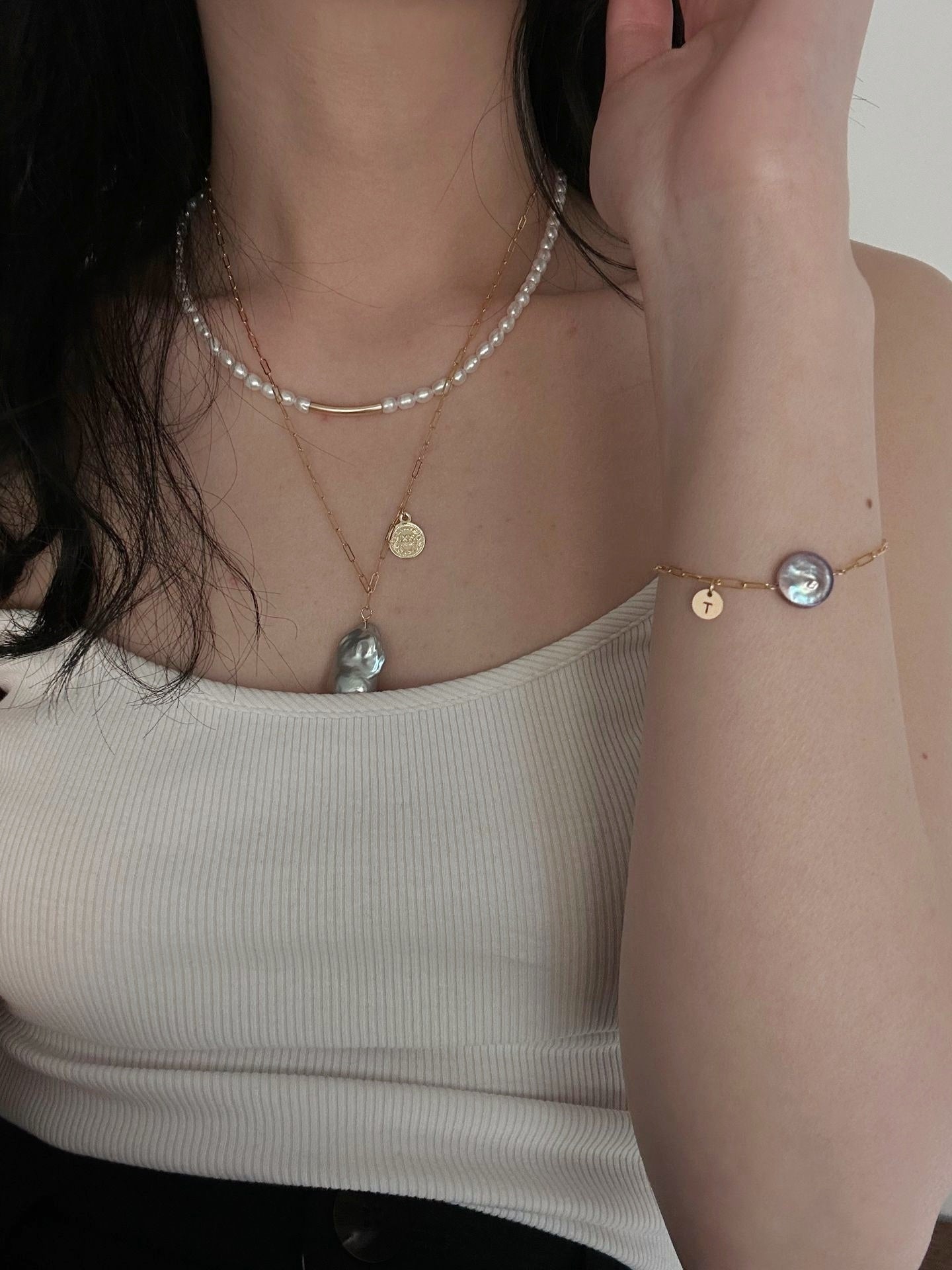 Bracciale a bottoni barocchi