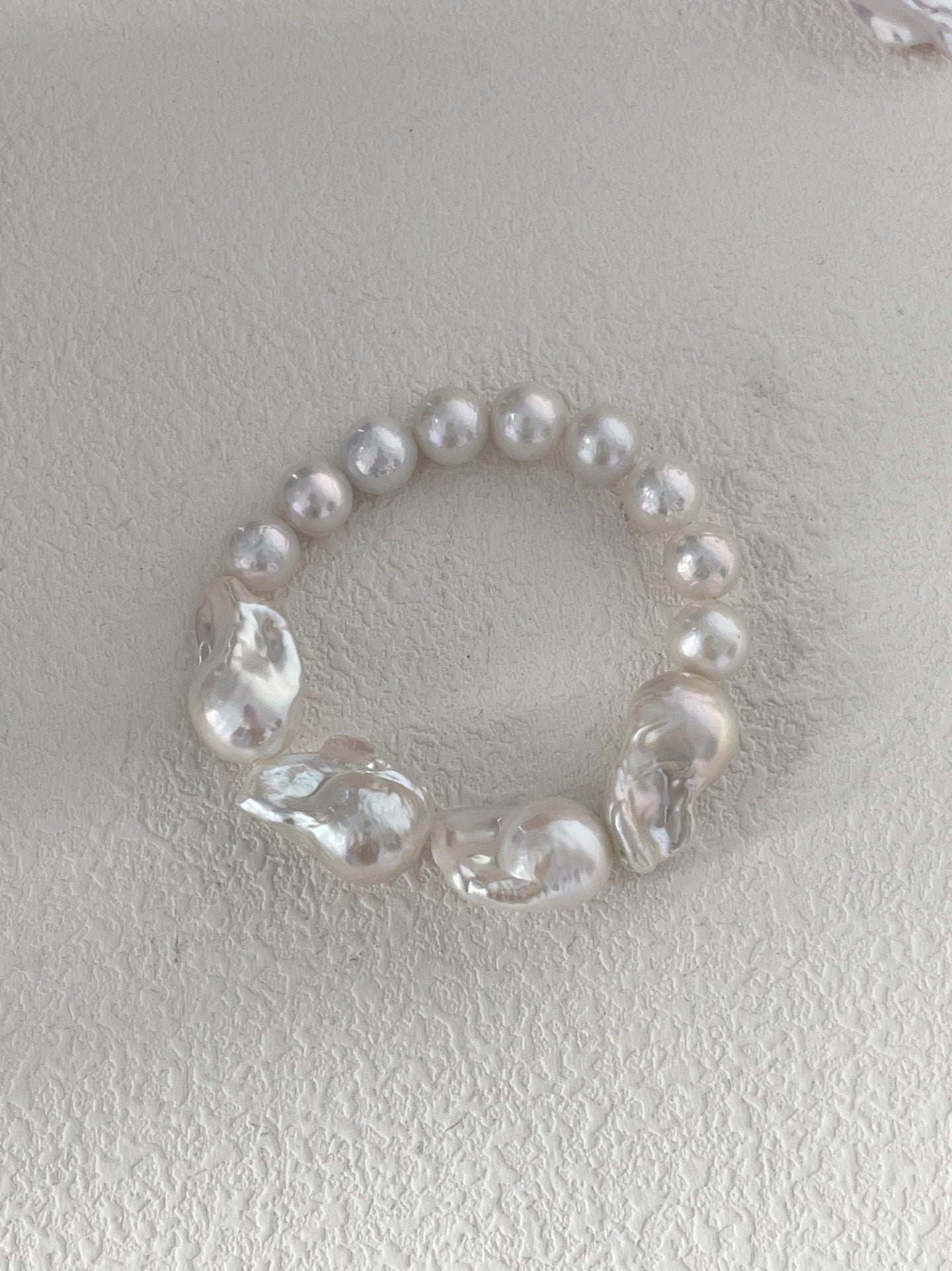 Bracciale con perle barocche fushion