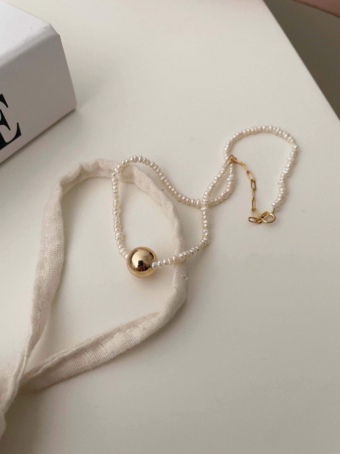 Bracciale con doppio giro di perle