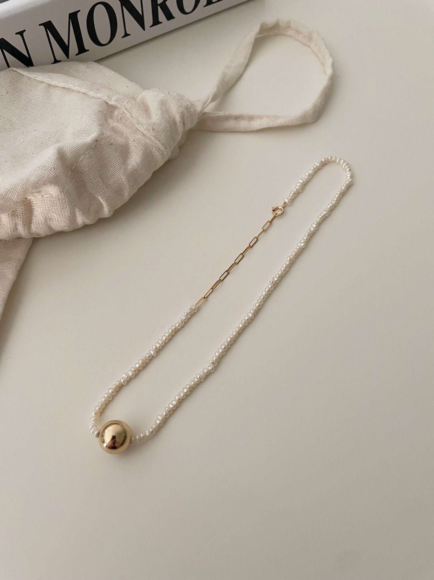 Bracciale con doppio giro di perle
