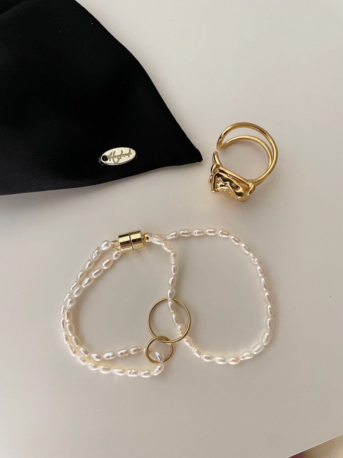 Bracciale con doppio giro di microperle