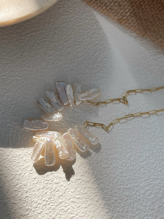 Collana con perle barocche