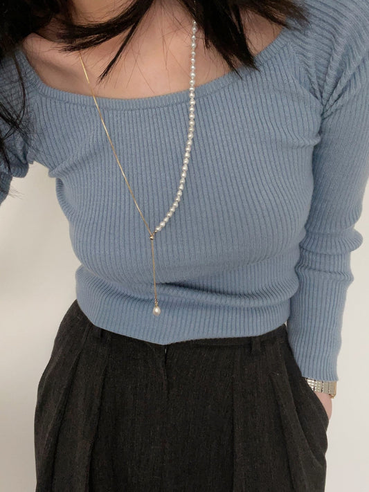 Collier con perla a goccia
