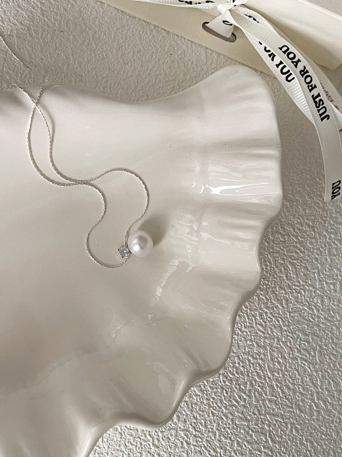 Collana con perla Edison 10-11mm