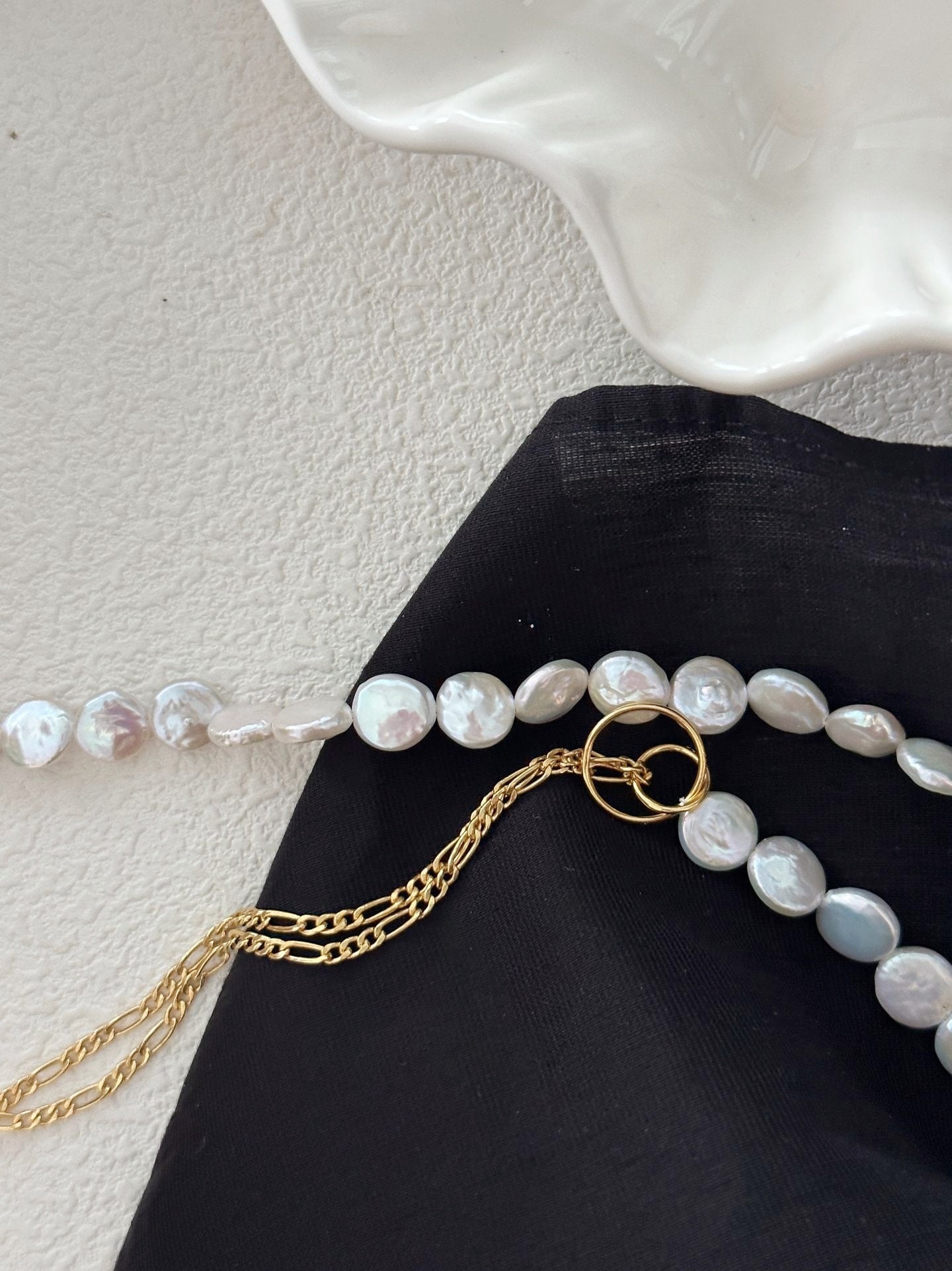 Oro & Bianco Barocco Brilliance Fusion Collana