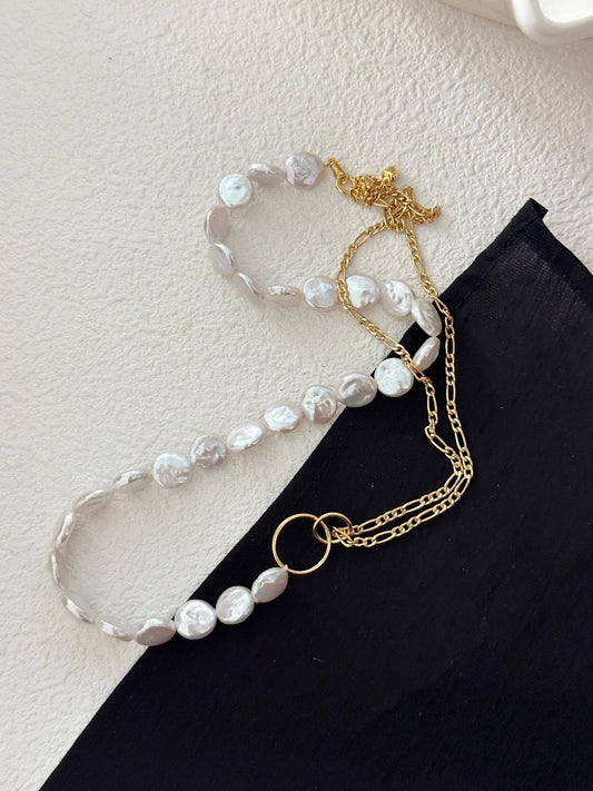 Oro & Bianco Barocco Brilliance Fusion Collana