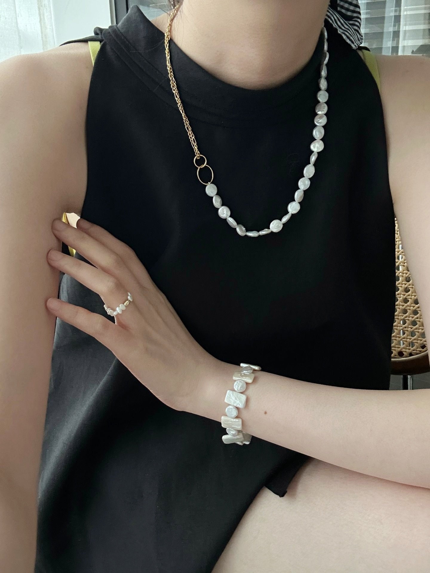 Oro & Bianco Barocco Brilliance Fusion Collana