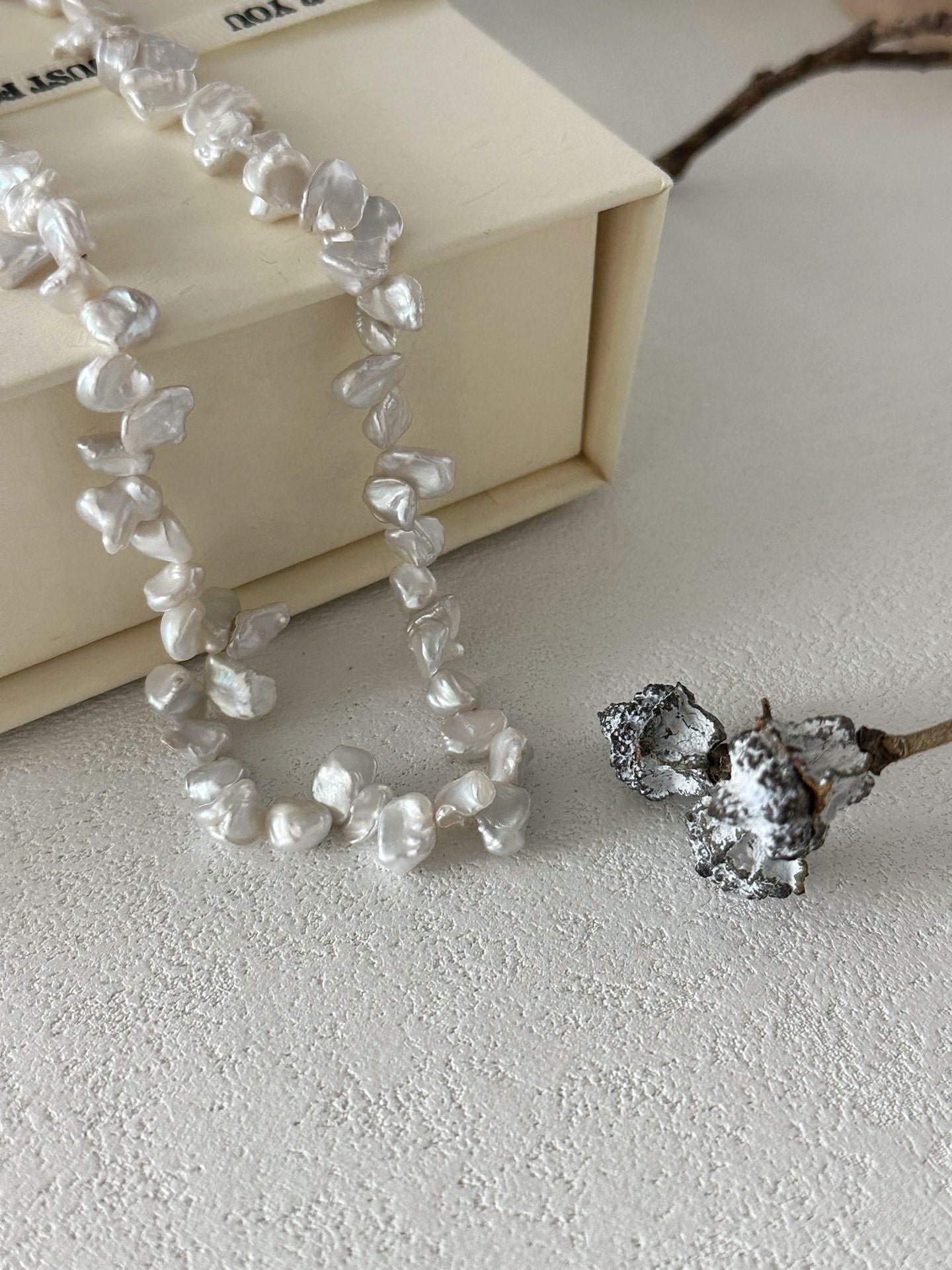 Collana con perle barocche Keshi