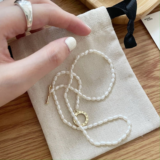 Collana di microperle naturali