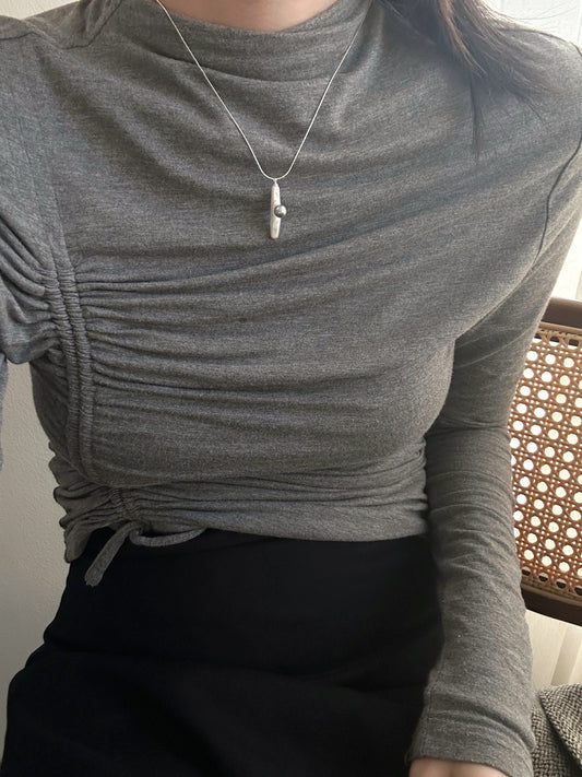 Collana con barocca di barre e perla Akoya