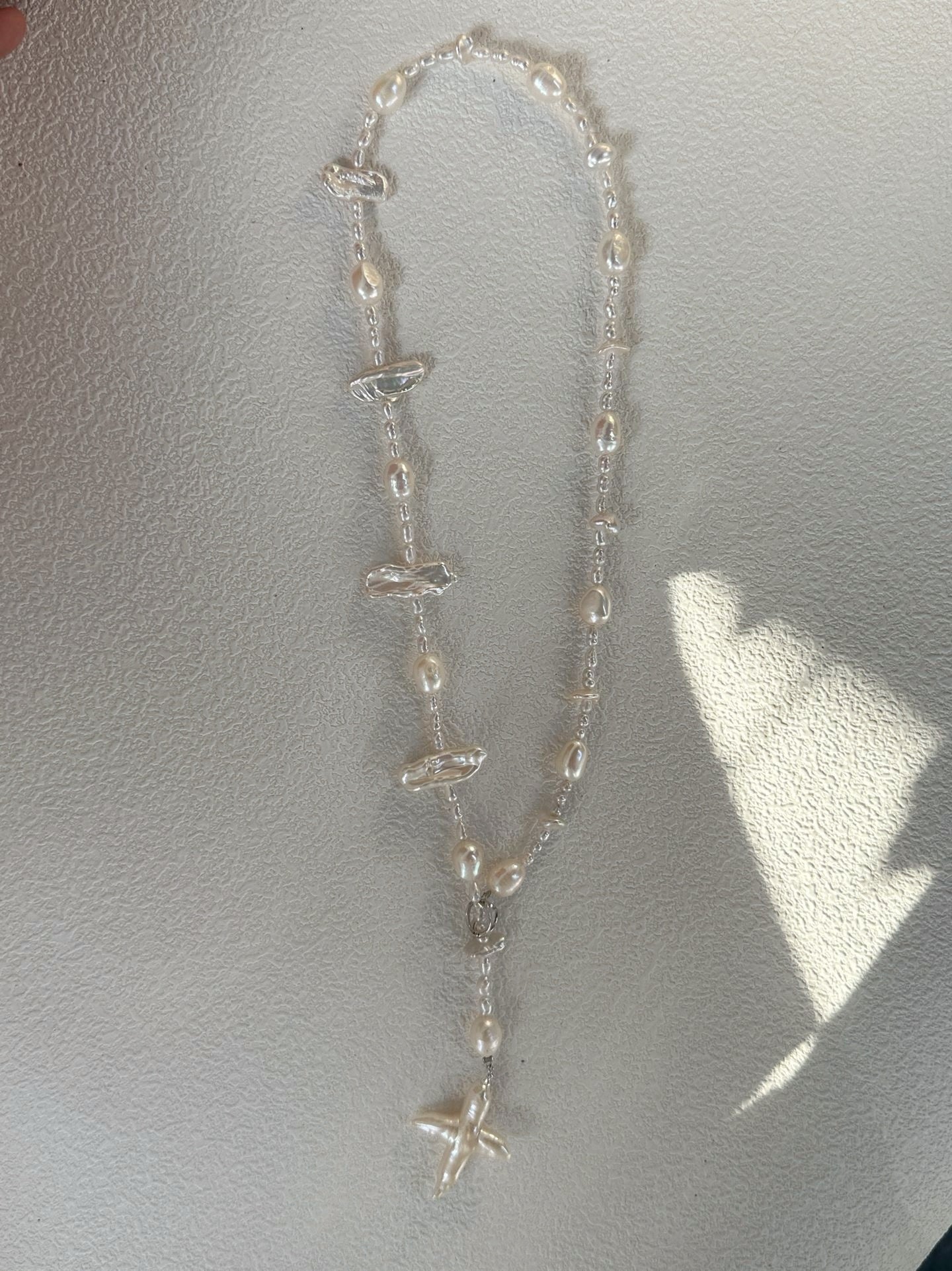 Collier barocche con perle croce