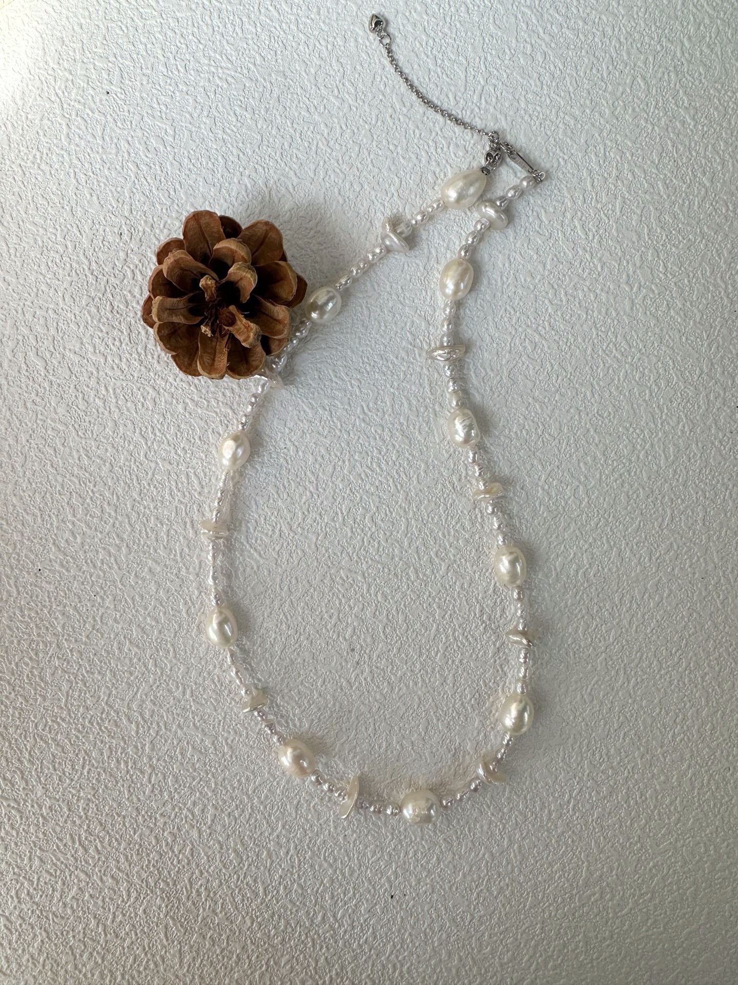 Girocollo di perle barocche stile stella