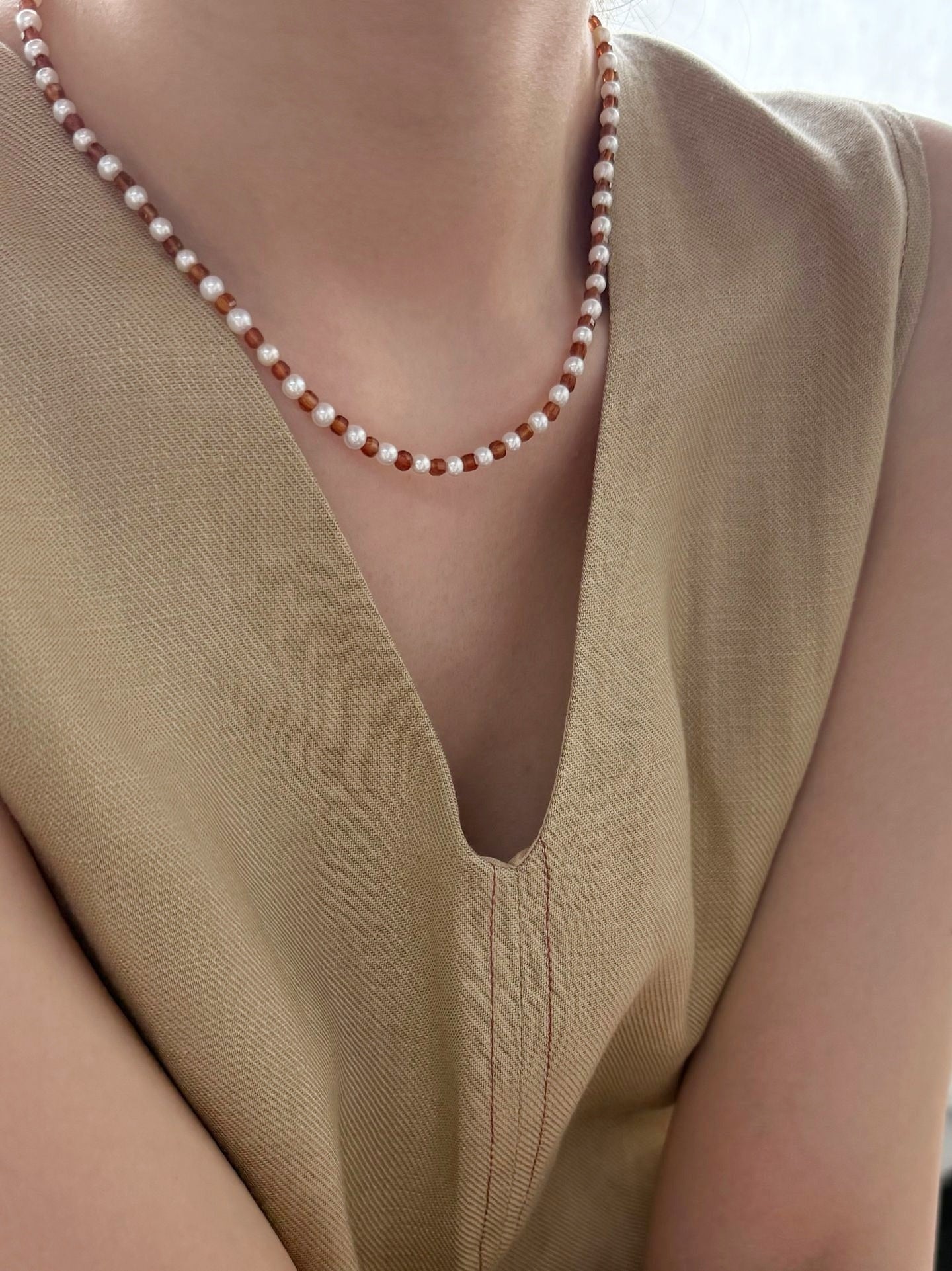 Collana di perle melograno