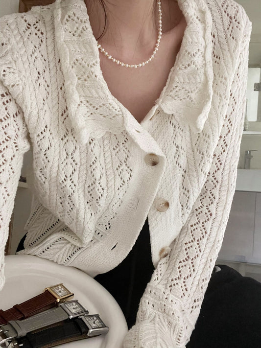 Collana di perle Mabe con oro 14k dorato
